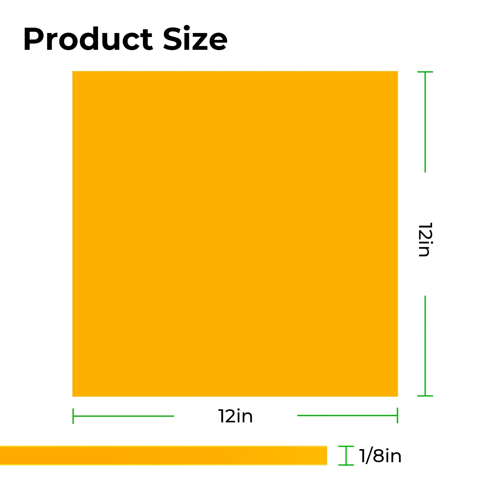 3mm Chrome Yellow Opaque Glossy Acrylic Sheet (3pcs) - Image 2