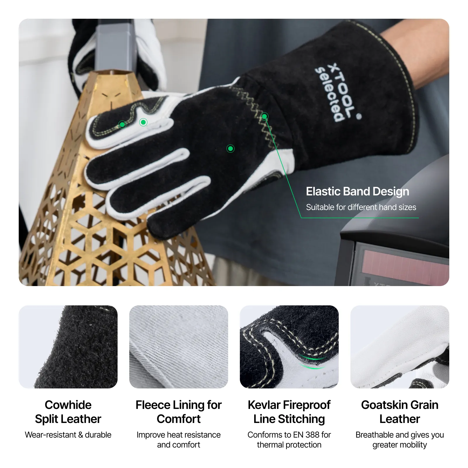35,56 cm Laser Welding Gloves for xTool MetalFab - Image 4
